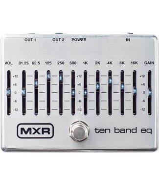 MXR MXR M108S 10-Band EQ Pedal, Silver