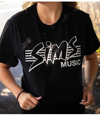 Sims Music Sims Music Vintage Tee Shirt, Black & Grey