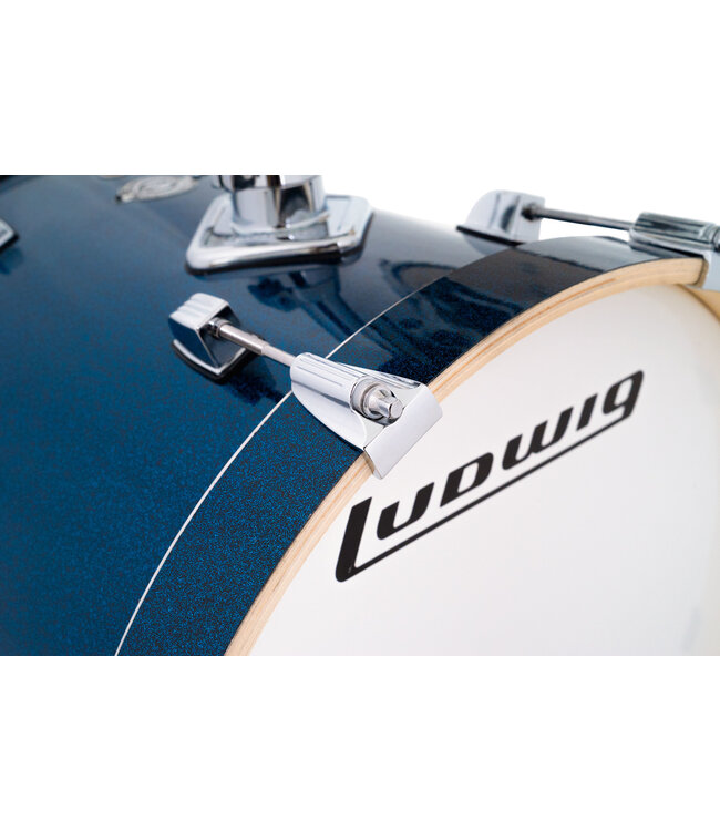 Ludwig Breakbeats 4 Piece Shell Pack, Deep Blue Sparkle