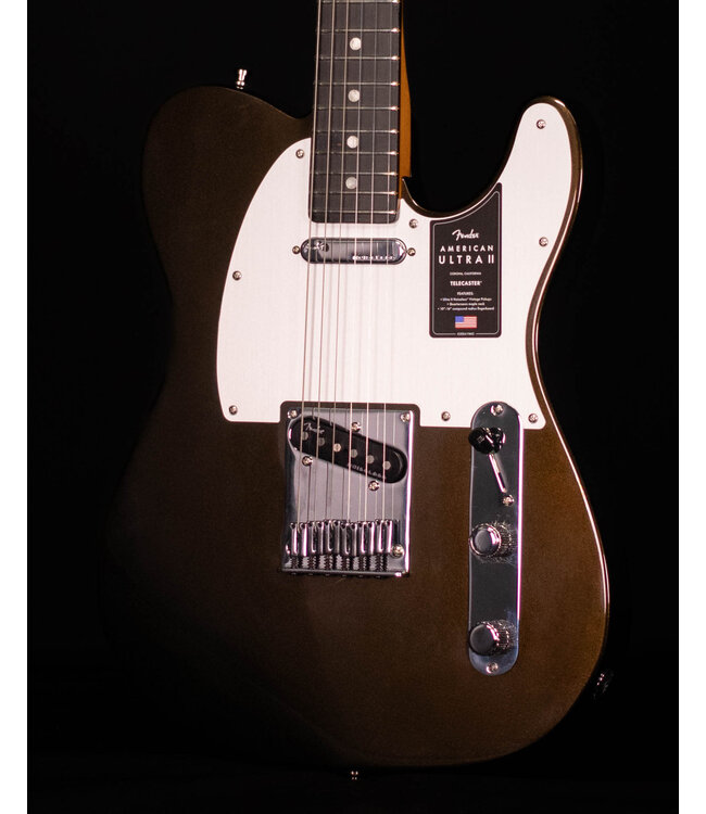 Fender  American Ultra II Telecaster, Ebony FB, Texas Tea