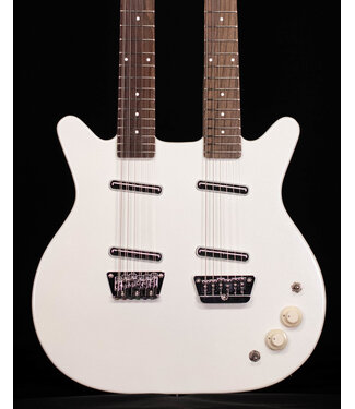 Danelectro Danelectro 6/12 Doubleneck, White Pearl