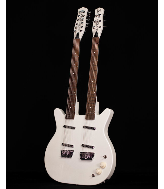 Danelectro 6/12 Doubleneck, White Pearl