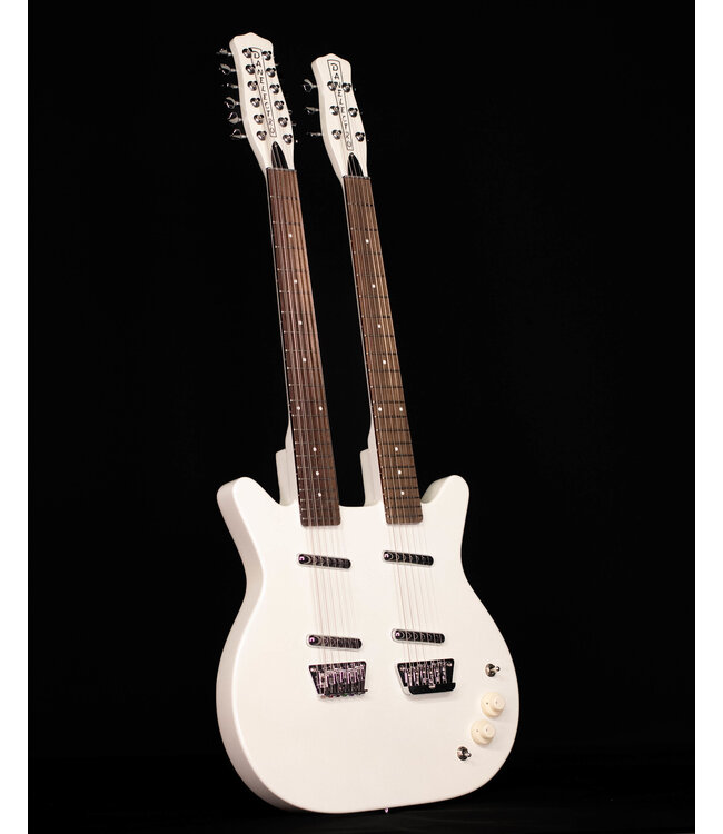 Danelectro 6/12 Doubleneck, White Pearl
