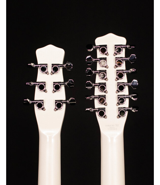 Danelectro 6/12 Doubleneck, White Pearl