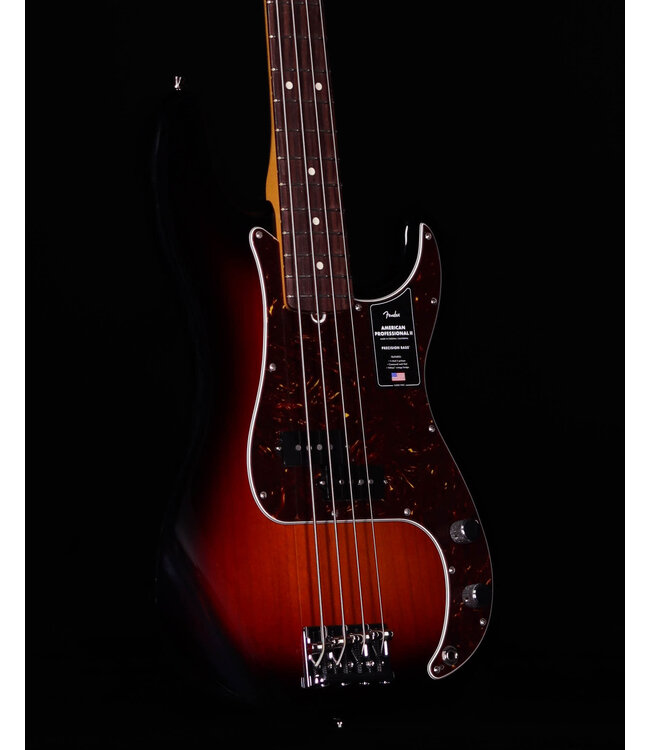 Fender American Professional II Precision Bass, Rosewood FB, 3-Color Sunburst