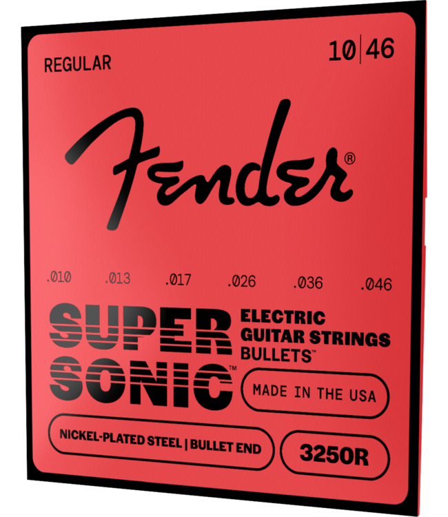 Fender 3250R SuperSonic Bullets Nickle Plated Electric Guitar Strings 10-46