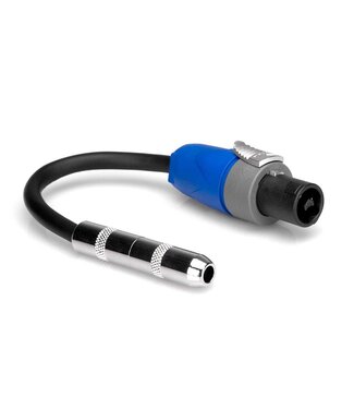 Hosa Hosa GSK-116 Speaker Cable Adapter, 1/4 inch TS to Neutrik speakON, 16 AWG - 6"