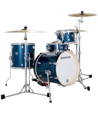 Ludwig Ludwig Breakbeats 4 Piece Shell Pack, Deep Blue Sparkle