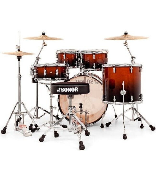 Sonor AQ2 Stage 5 Piece Shell Pack, Brown Fade
