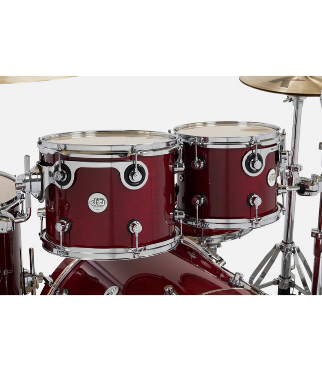 DW Design Series 4 Piece Shell Kit, 22" 10", 12", 16" - Cherry Stain