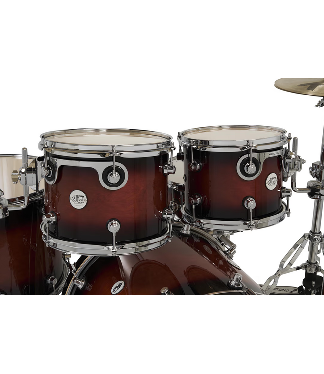 DW Design Series 4 Piece Shell Kit, 22", 10", 12", 16" - Tobacco Burst