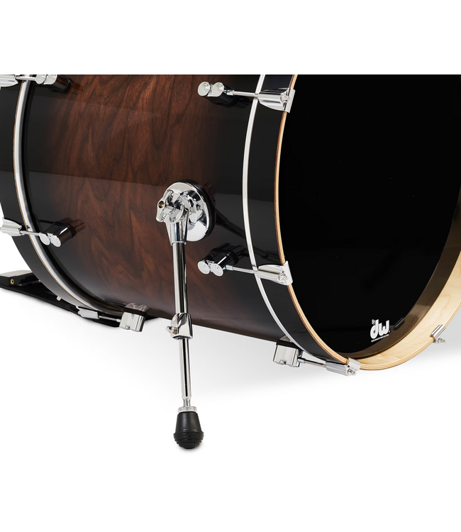 PDP Concept Exotic 5 Piece Drum Set, Walnut to Charcoal Burst