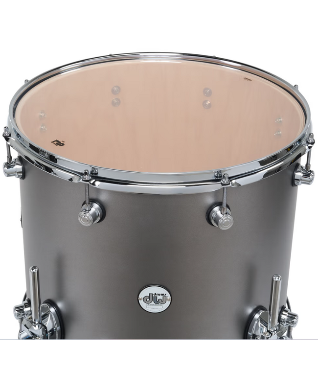 DW Design Series 3 Piece Limited Edition Shell Pack, Titanium Satin