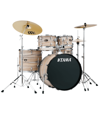 Tama Tama Imperial Star 5 Piece Complete Kit, Natural Zebrawood Wrap
