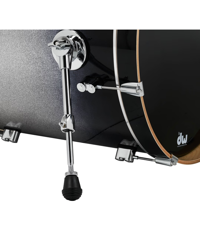 PDP Concept Maple 5 Piece Drum Set, Silver To Black Sparkle Fade