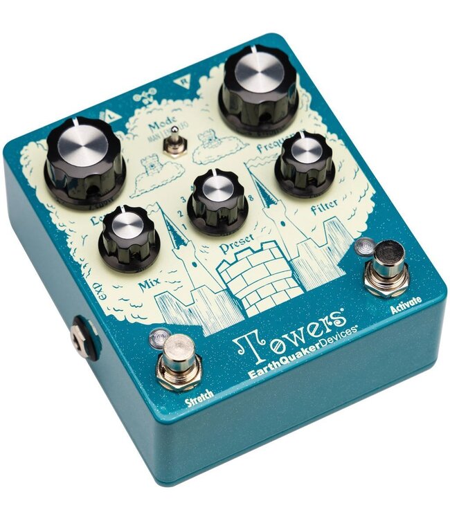 EarthQuaker Devices Towers Stereo Reverberant Filter