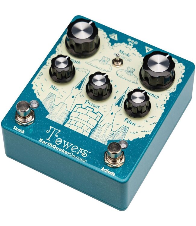 EarthQuaker Devices Towers Stereo Reverberant Filter