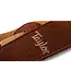 Taylor 2.5" Embroidered Suede Strap, Chocolate