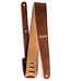 Taylor 2.5" Embroidered Suede Strap, Chocolate