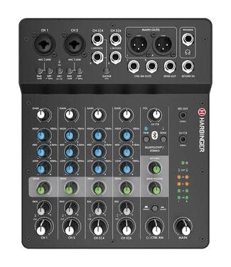 Harbinger Harbinger LV8 8-Channel Mixer w/ Bluetooth