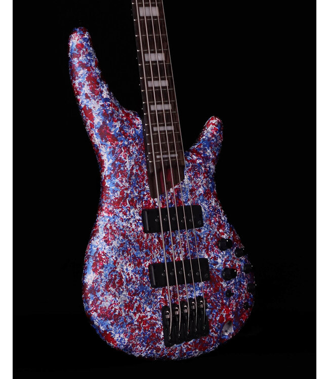 Ibanez SR5A250 SR Premium 5-String Electric Bass - Red, White and Blue