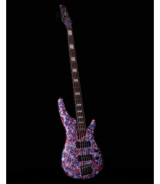 Ibanez SR5A250 SR Premium 5-String Electric Bass - Red, White and Blue