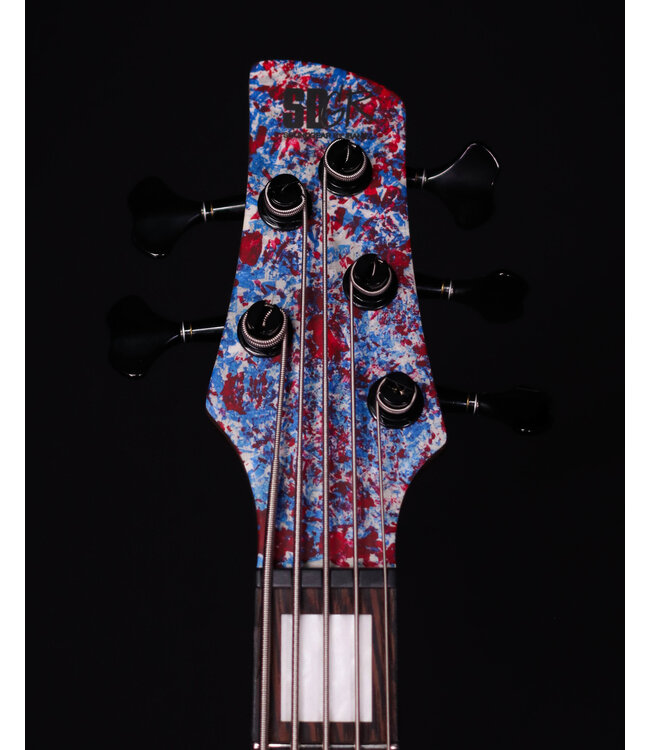 Ibanez SR5A250 SR Premium 5-String Electric Bass - Red, White and Blue
