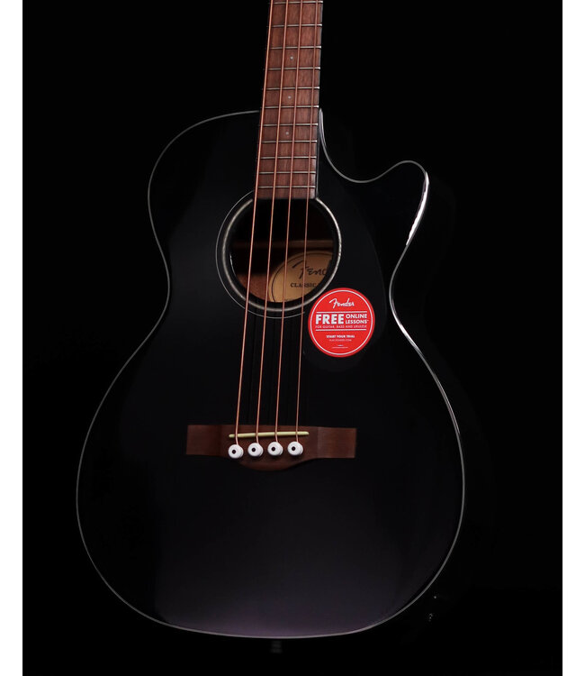 Fender CB-60SCE Bass, Laurel FB, Black