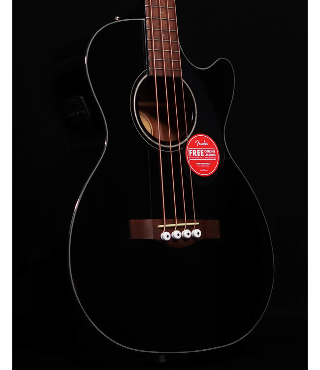 Fender CB-60SCE Bass, Laurel FB, Black