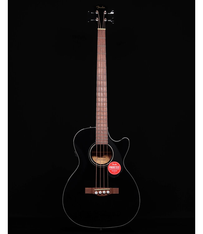 Fender CB-60SCE Bass, Laurel FB, Black