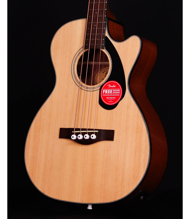 Fender CB-60SCE Acoustic/Electric Bass, Laurel FB, Natural