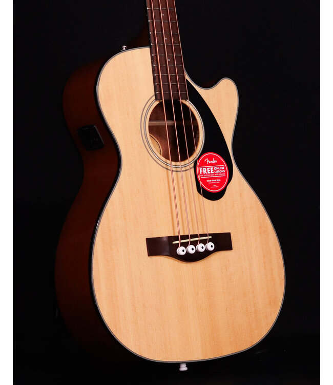 Fender CB-60SCE Acoustic/Electric Bass, Laurel FB, Natural