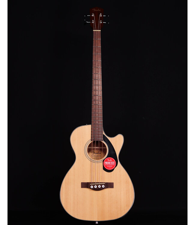 Fender CB-60SCE Acoustic/Electric Bass, Laurel FB, Natural