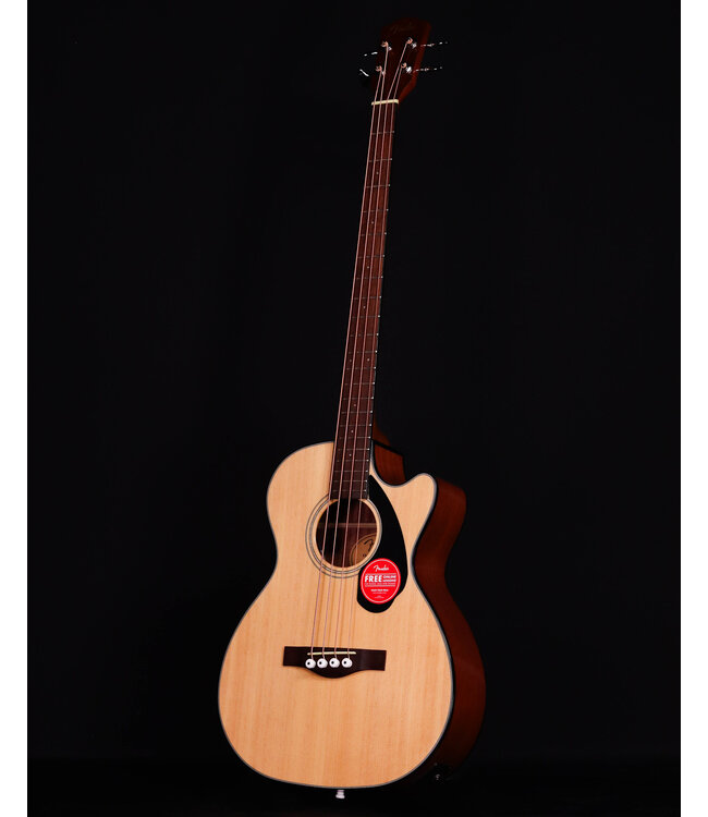 Fender CB-60SCE Acoustic/Electric Bass, Laurel FB, Natural