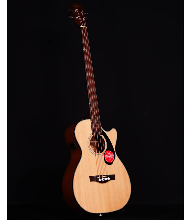 Fender CB-60SCE Acoustic/Electric Bass, Laurel FB, Natural