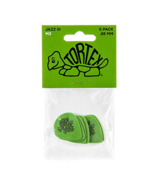 Dunlop Dunlop Jazz III M3 Medium Jazz Picks, 6-Pack
