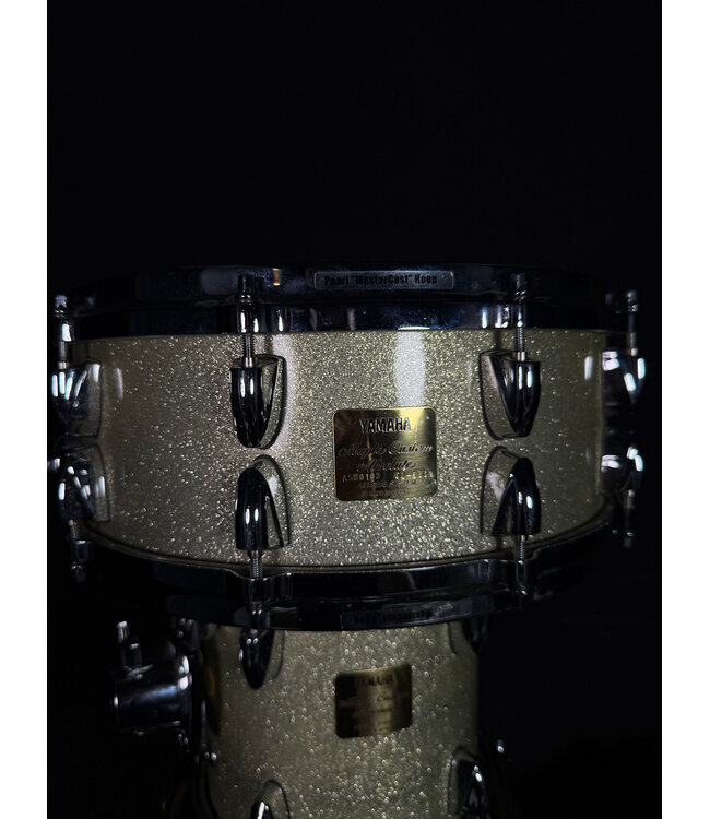 Yamaha Maple Custom Absolute 6 Piece Shell Pack (8/10/12/14/14/22), Silver Sparkle - USED