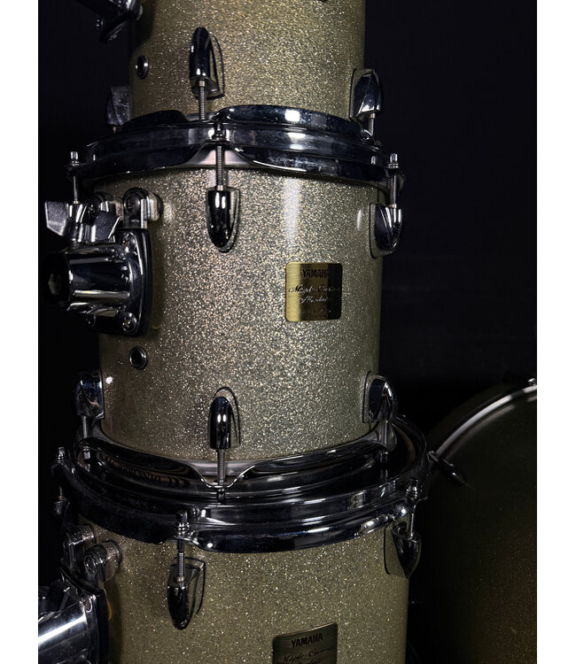 Yamaha Maple Custom Absolute 6 Piece Shell Pack (8/10/12/14/14/22), Silver Sparkle - USED