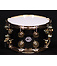 DW 14" x 8" Collectors Series Black Nickel Over Brass Snare, Gold Hardware