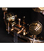 DW 14" x 8" Collectors Series Black Nickel Over Brass Snare, Gold Hardware