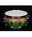 DW 14" x 6.5" Collector Series Maple Snare Drum, Natural to Emerald Fade over Olive Ash Burl