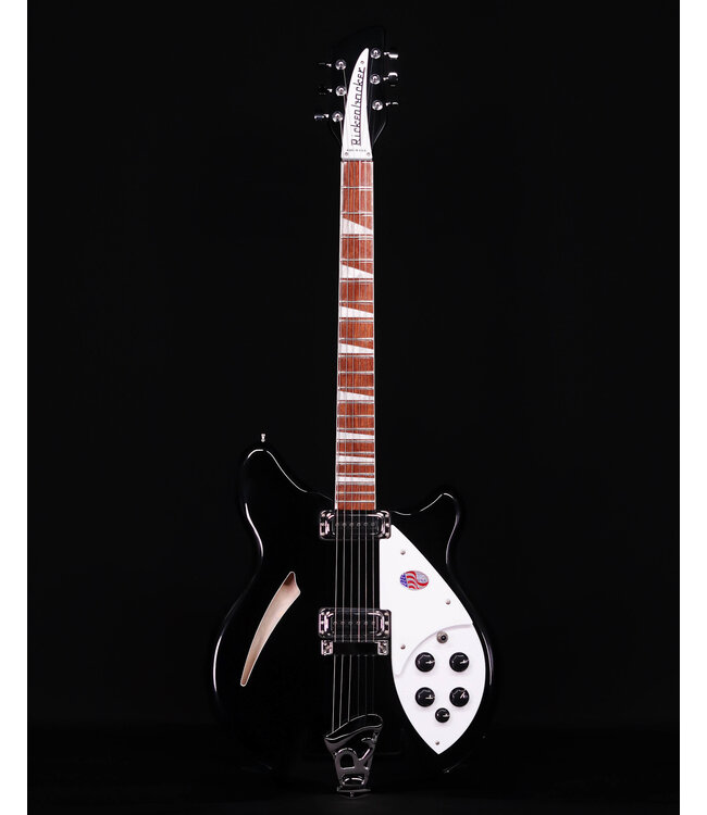 Rickenbacker 360 Semi Hollow Electric Guitar, JetGlo