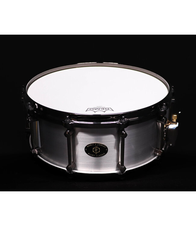 Noble & Cooley 14" x 6" Alloy Classic Snare Drum, Raw, Black Hardware