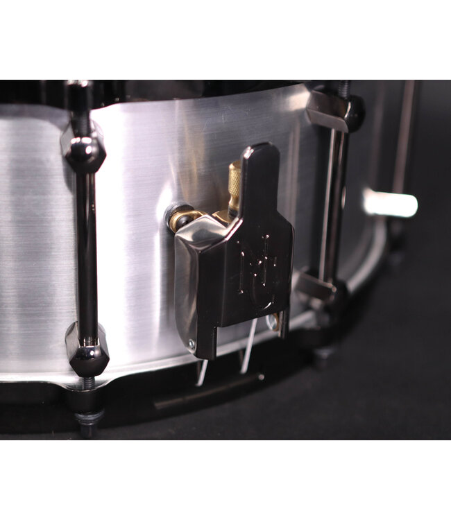 Noble & Cooley 14" x 6" Alloy Classic Snare Drum, Raw, Black Hardware