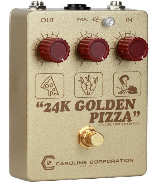 Caroline 24K Golden Pizza Fuzz Pedal