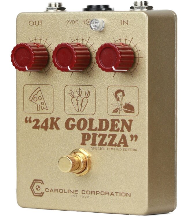 Caroline 24K Golden Pizza Fuzz Pedal