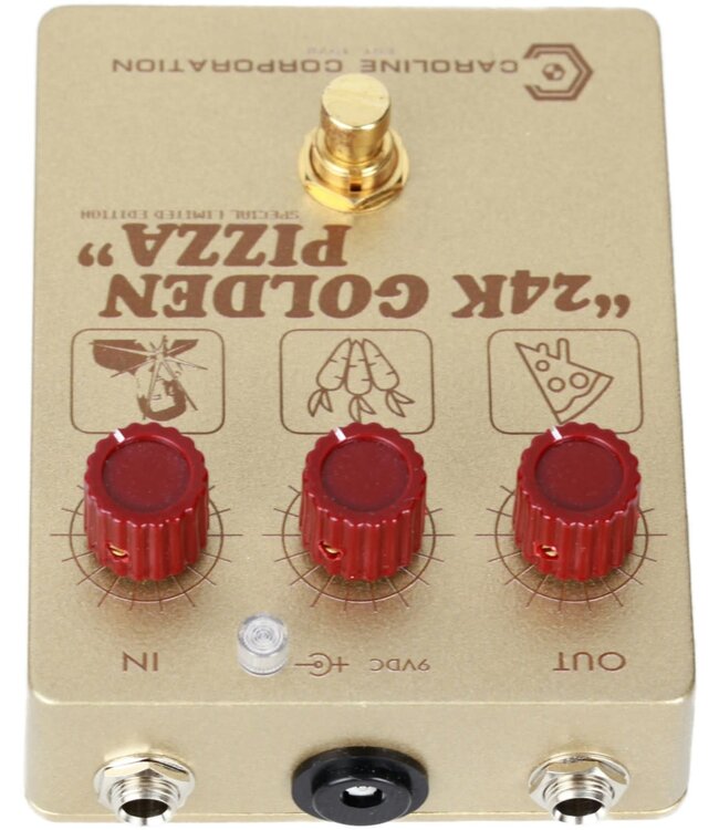 Caroline 24K Golden Pizza Fuzz Pedal