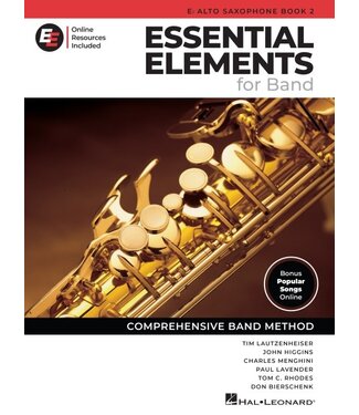 Hal Leonard Essential Elements for Band – Eb Alto Saxophone Book 2 with Online Resources