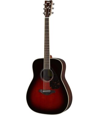 Yamaha Yamaha FG830 Solid Top Acoustic, Rosewood Back and Sides, Tobacco Brown Sunburst