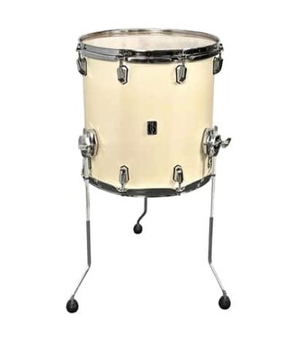 British Drum Company British Drum Co. ENG-14-14-FT-SEW Enigma Series Floor Tom. Satin Olde English White 14" x 14"